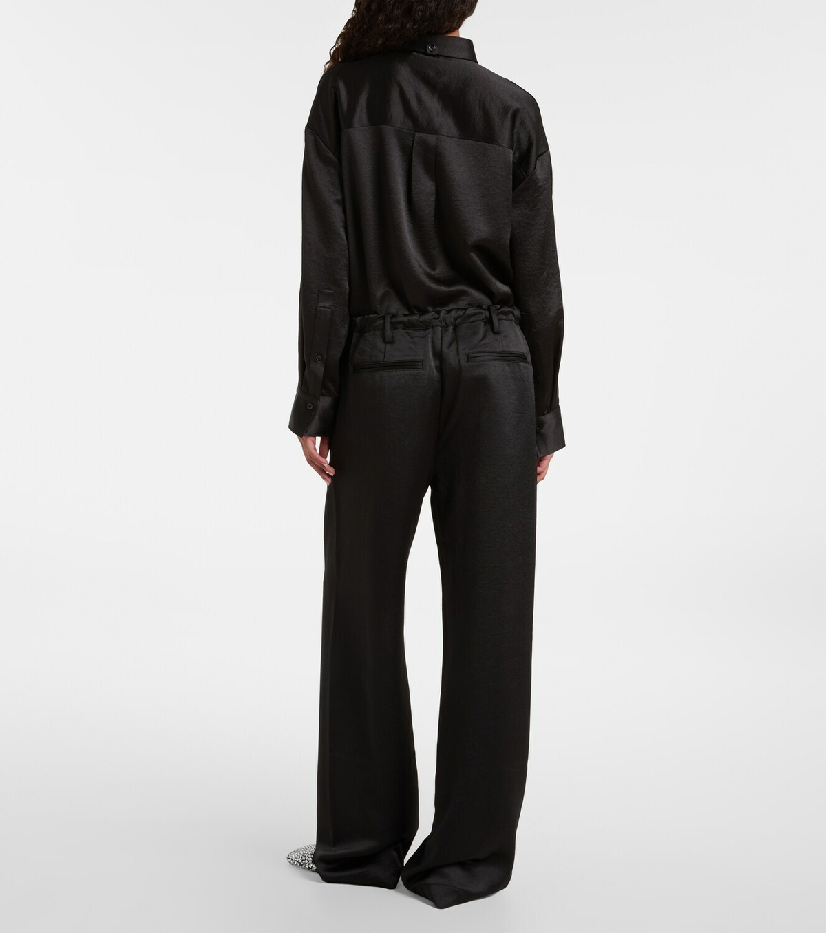 Proenza Schouler White Label Magnus crêpe wide-leg pants