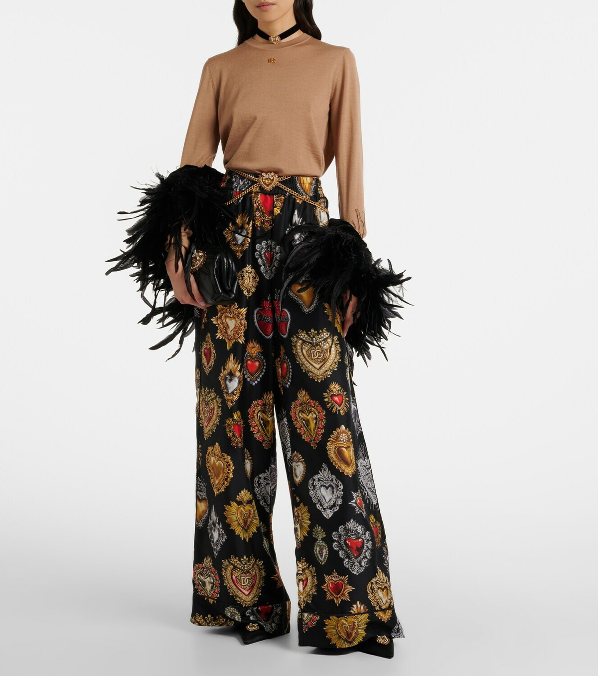 Dolce&Gabbana DG cashmere and silk sweater