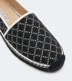 Manolo Blahnik Espadra raffia-effect espadrilles