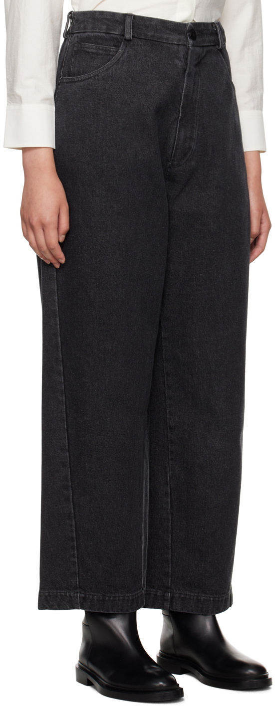 Cordera Black Straight-Leg Jeans