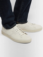 TOM FORD - Warwick Perforated Full-Grain Leather Sneakers - White