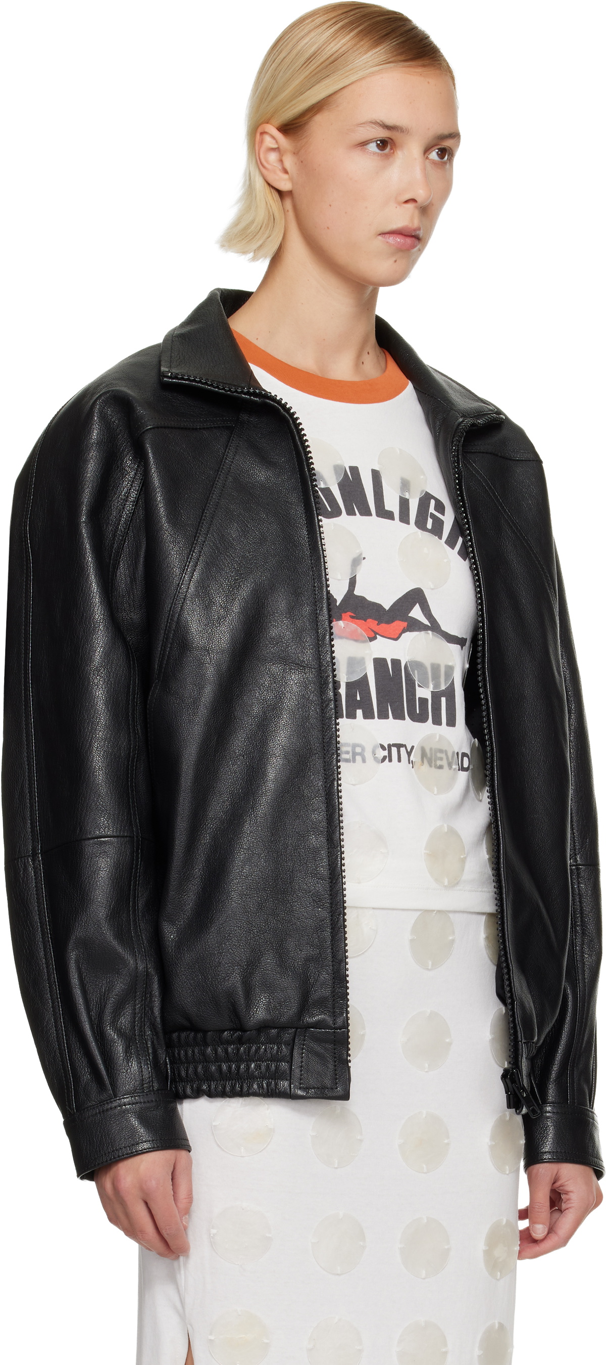 Conner Ives Batwing Leather Jacket