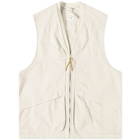 orSlow Men's Utility Vest in Ecru