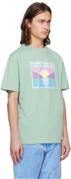 Maison Kitsuné Green Sunset Postcard T-Shirt