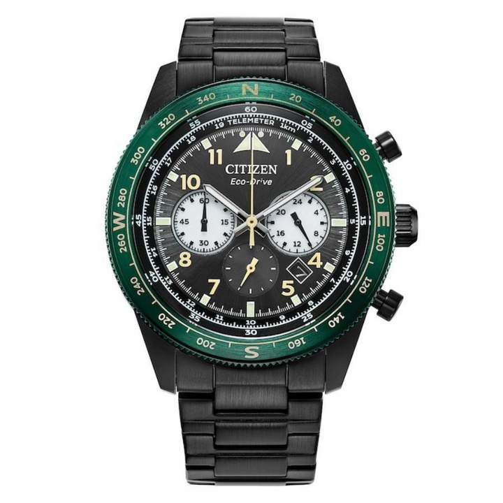 Photo: Citizen Weekender Sport Chronograph Black Dial Mens Watch CA4555-81E