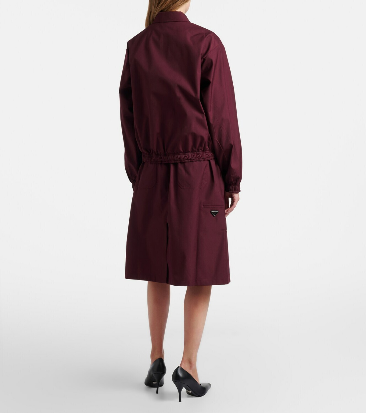 Prada Poplin midi skirt