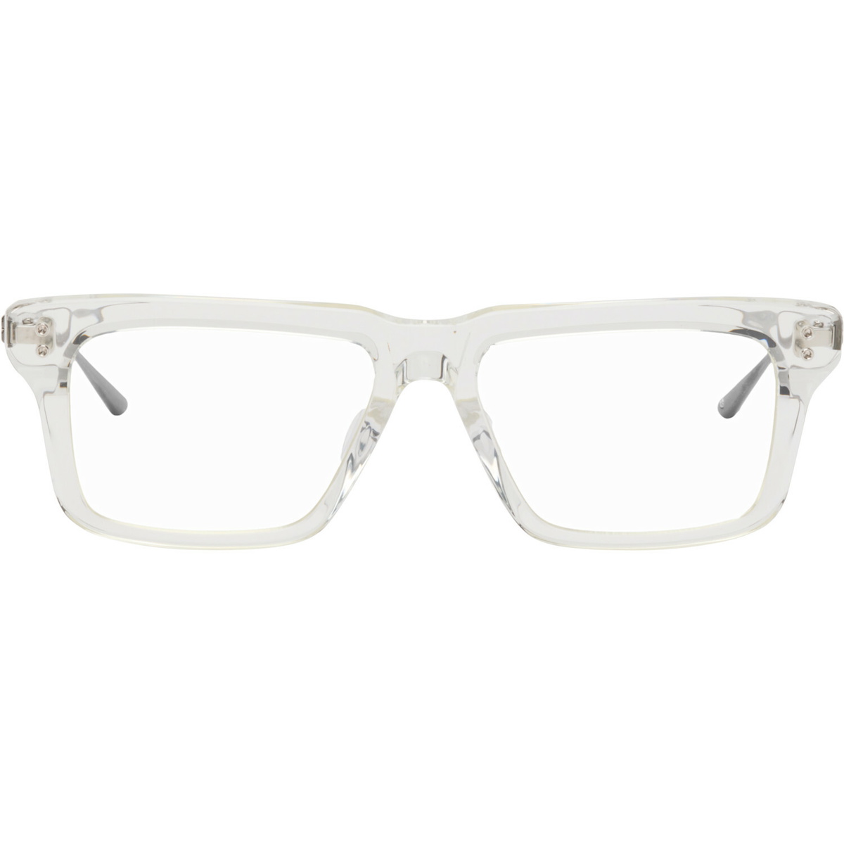 Dita Transparent & Gunmetal Lataro Glasses