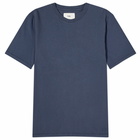 Folk Men's Contrast Sleeve T-Shirt in Navy