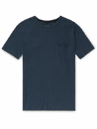 Rag & Bone - Miles Linen and Cotton-Blend Jersey T-Shirt - Blue