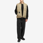 By Parra Men's Waved Alien Puffer Vest in Tan