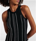 Toteme Striped ribbed-knit maxi dress