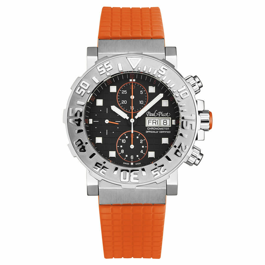 Paul Picot C-Type Chronograph Automatic Black Dial Mens Watch P0627.SG.5710.3401E
