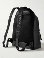 Paul Smith - Logo-Jacquard Webbing-Trimmed Textured-Leather Backpack