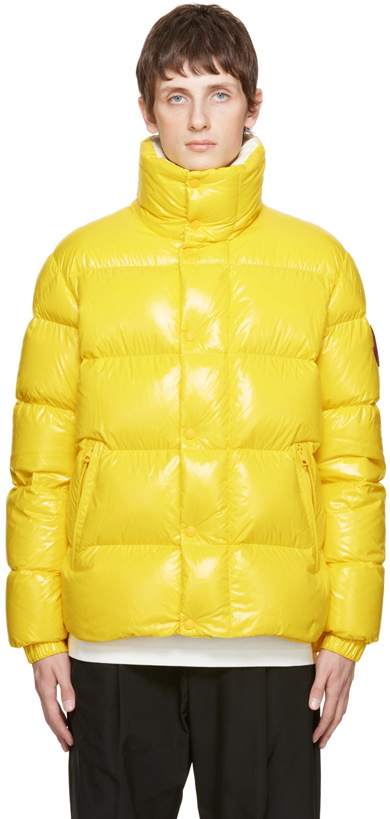 Photo: Moncler Genius 2 Moncler 1952 Yellow Dervo Down Jacket