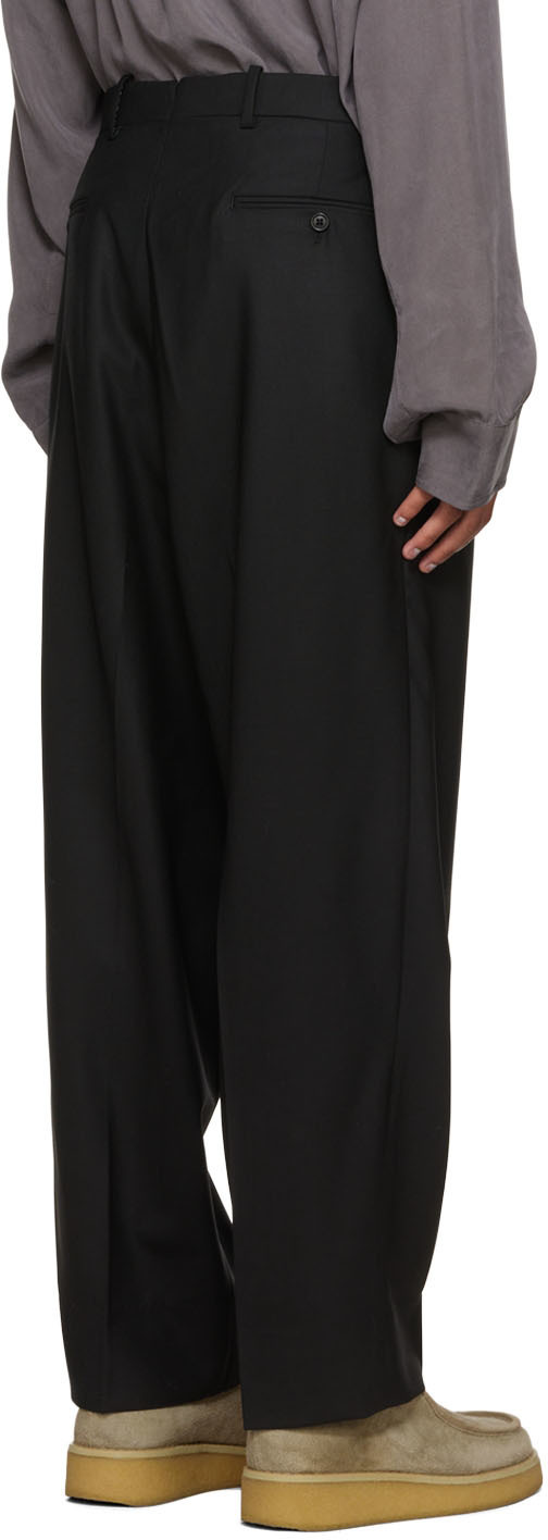 Connor McKnight Black Pleated Suiting Trousers