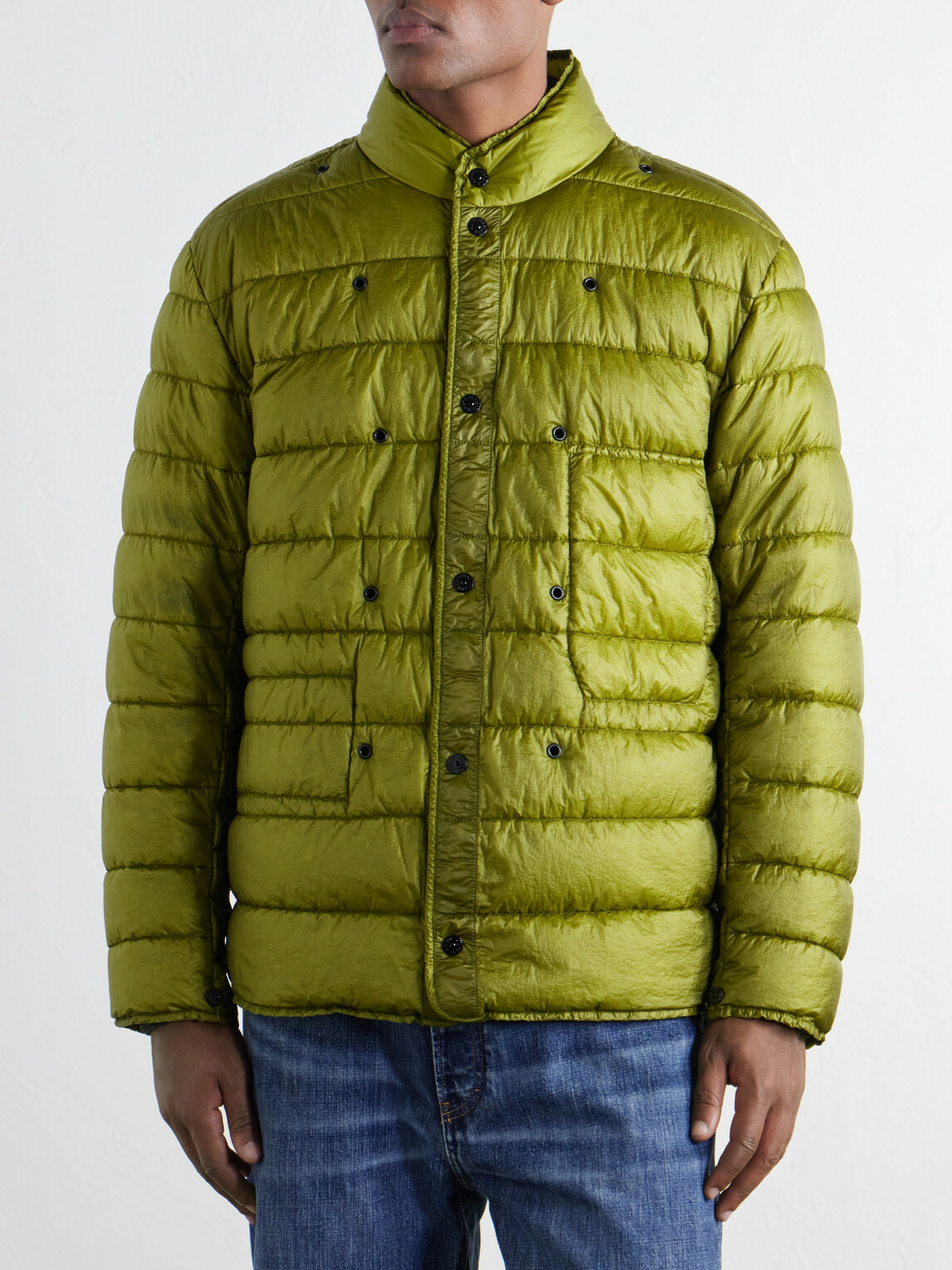 Stone Island - Hooded Layered Garment-Dyed Shell-TC Parka - Gray