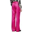 Dries Van Noten Pink Viscose Trousers