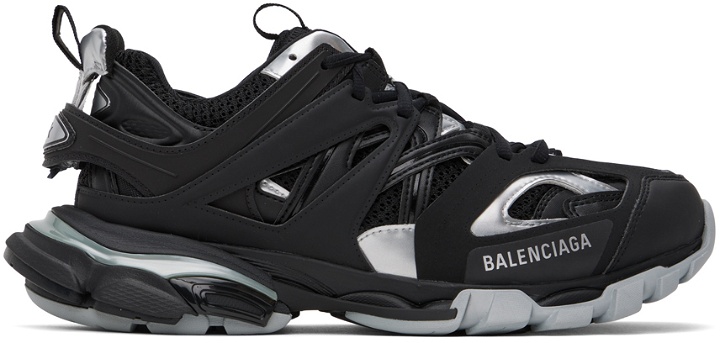 Photo: Balenciaga Black & Silver Track Sneakers