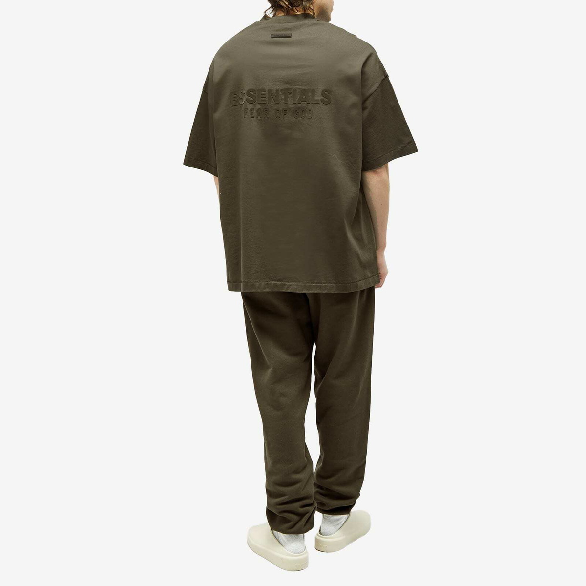 Fear of God ESSENTIALS Men's Spring Logo V-Neck T-Shirt in Ink Fear Of God  Essentials