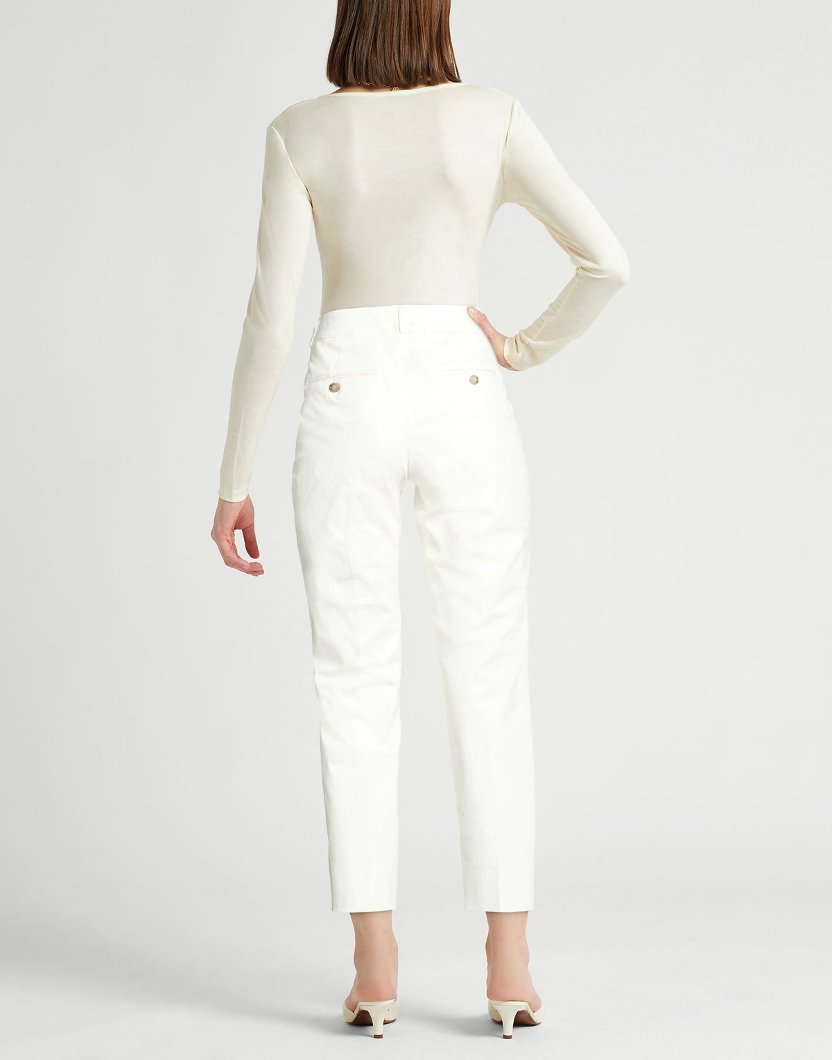 Peserico Womens Pants in White