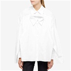 A.W.A.K.E. MODE Women's Double Shirt in White
