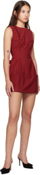 GUIZIO Red Rowan Minidress