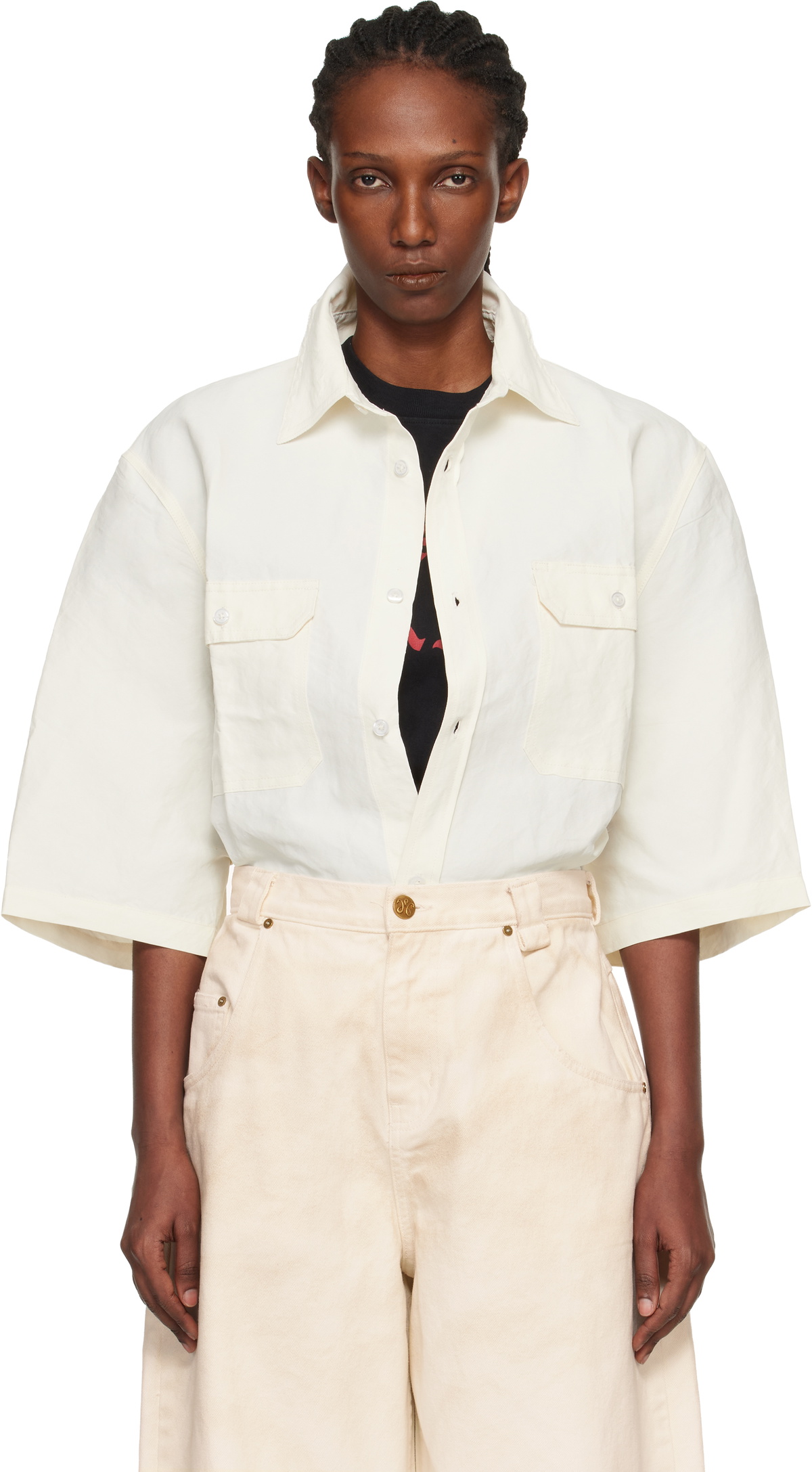 WILLY CHAVARRIA Off-White S/S Corcoran Shirt