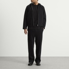 Lady White Co. Men's Wool Zip Hoodie in Black