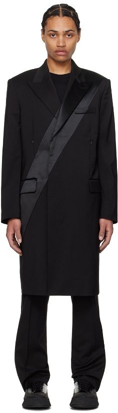 Photo: Helmut Lang Black Tuxedo Car Coat