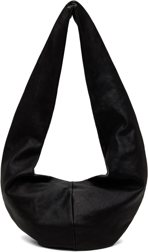 Photo: Gabriela Coll Garments Black No.250 Calfskin Crossed Leather Bag