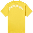 Palm Angels Men's Shark T-Shirt in Yellow/White