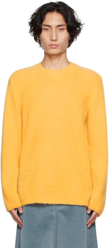 Photo: Comme des Garçons Homme Plus Yellow Brushed Sweater
