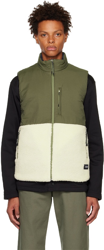 Photo: TAION Navy Quilted Reversible Down Vest