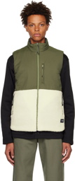 TAION Navy Quilted Reversible Down Vest