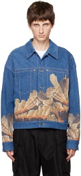 Wooyoungmi Blue Volcano Denim Jacket