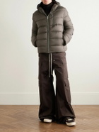 Rick Owens - Slim-Fit Quilted Shell Down Hooded Jacket - Brown