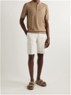 Altea - Straight-Leg Cotton, Linen and Lyocell-Blend Bermuda Shorts - White