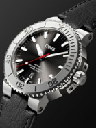 Oris - Aquis Date Relief Automatic 43.5mm Stainless Steel and Leather Watch, Ref. No. 01 733 7730 4153-07 5 24 11EB