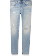 Alanui - Laguna Verde Slim-Fit Distressed Jeans - Blue