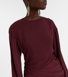 Nensi Dojaka Davina draped maxi dress