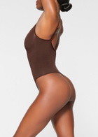 Skims Seamless Sculpt Thong Bodysuit Brown