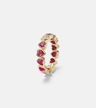 Shay Jewelry 18kt yellow gold ring with rubies and diamonds