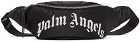 Palm Angels Black Curved Logo Belt Bag