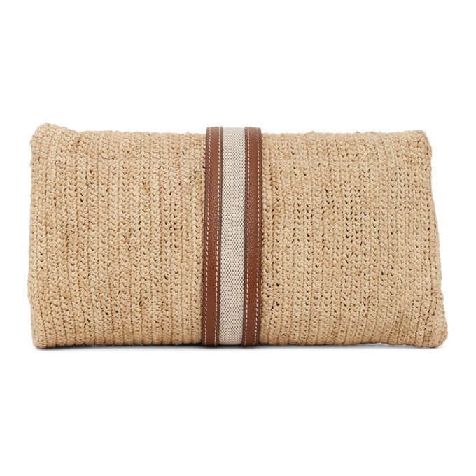 Mark Cross SSENSE Exclusive Beige and Brown Sylvette Clutch