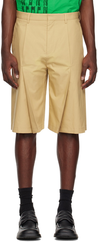 Photo: T/SEHNE SSENSE Exclusive Beige Shorts