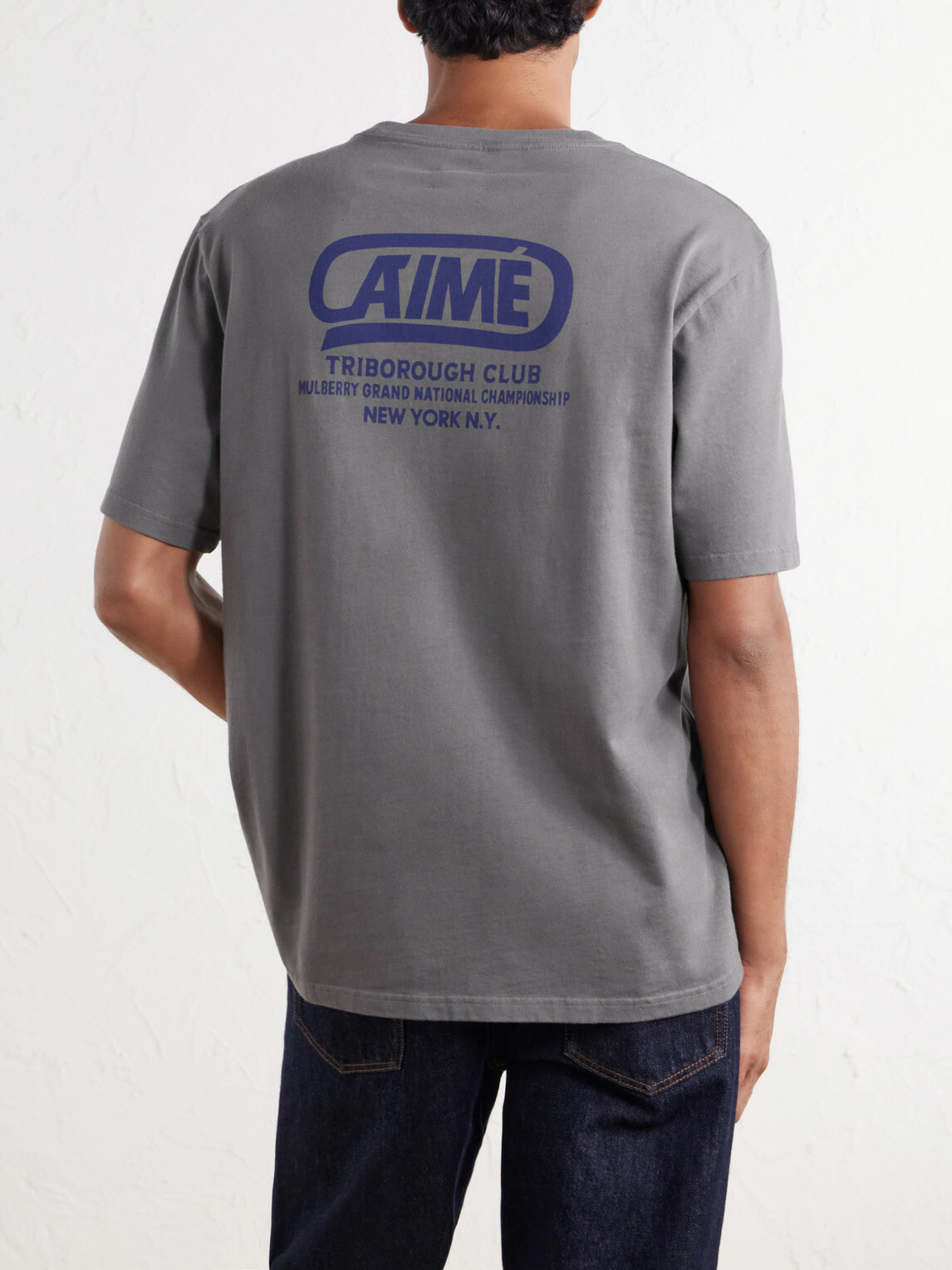 Aimé Leon Dore - Cycle Classic Logo-Print Cotton-Jersey T-Shirt - Gray
