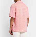 Albam - Camp-Collar Linen Shirt - Pink