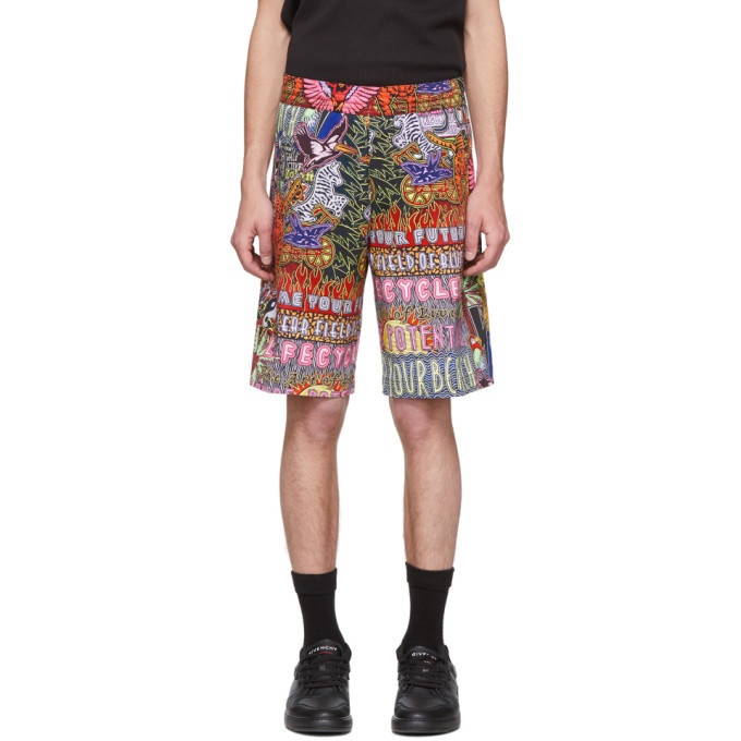 Photo: Neil Barrett Multicolor Oversized Workwear Shorts