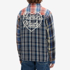 Human Made Men's Crazy Check L/S Shirt in Blue