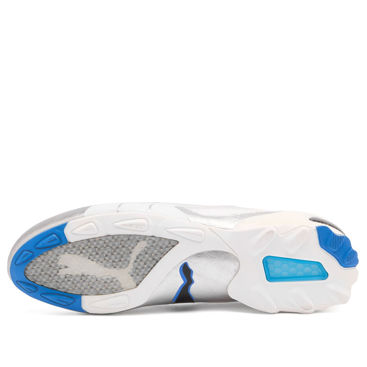 Puma V1.25 Metallic Sneaker in White/Silver